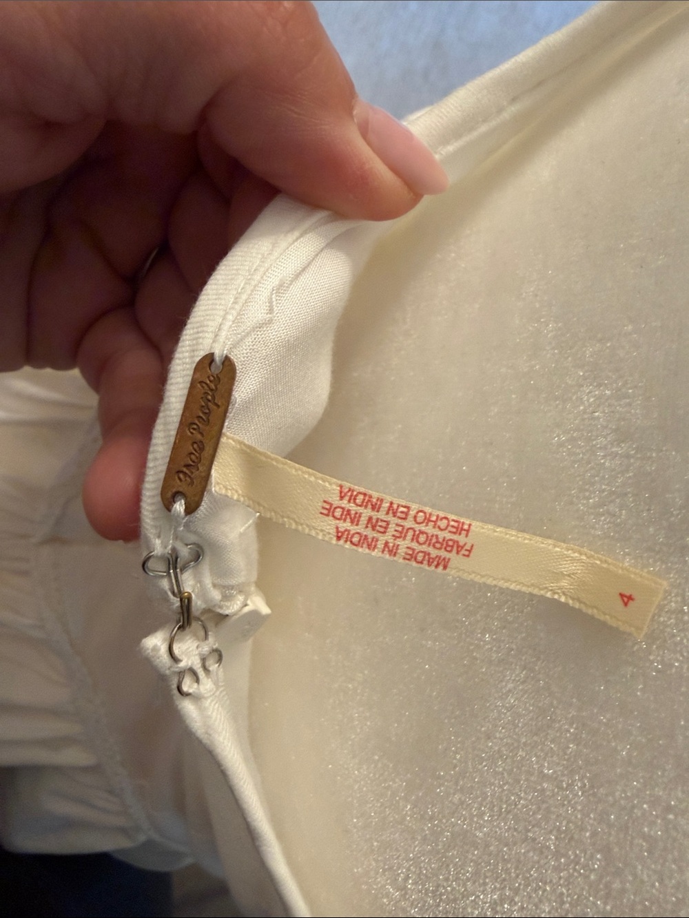 Free People Ivory Maxi Dress with Tie Straps - Picture 2 of 11